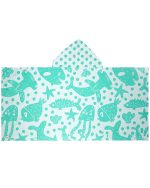 Sea Creatures Hooded Kids Bath Towel - Image 2