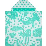 Sea Creatures Hooded Kids Bath Towel
