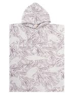 Colorblock Stripe Hooded Poncho Youth – Blue - Image 5
