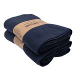Terra Fringeless XL Bath Bundle – Navy – 2 Pack