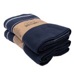 Classic Fringeless XL Bath Bundle 2 Pack – Navy