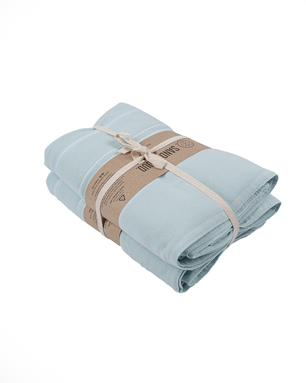 Classic Fringeless XL Bath Bundle 2 Pack – Seaglass - Image 9