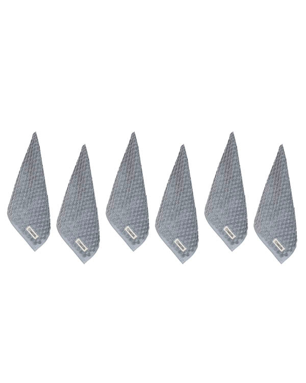 Atom Washcloth Bath Bundle- 6 Pack – Grey - Image 4