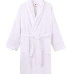 Polka Dot Robe  – White