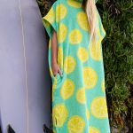 Lemons Hooded Poncho