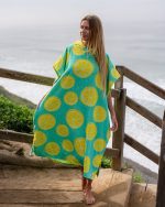 Lemons Hooded Poncho - Image 3
