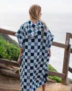 Checker Hooded Poncho - Image 5