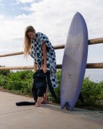Checker Hooded Poncho - Image 3