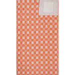 Checker Towel Bag – Coral