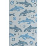Dolphin Bubbles Kids Towel