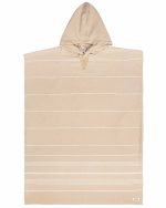 Classic Stripe Hooded Poncho Sand - Image 2