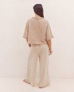 Sagar Gauze Crop Shirt – Pant Set - Image 3