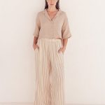 Sagar Gauze Crop Shirt – Pant Set