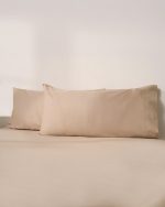 Signature Percale Solid Pillowcase Set Beige - Image 2
