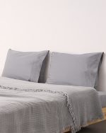Signature Percale Solid Pillowcase Set Grey - Image 2