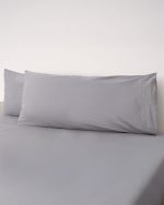 Signature Percale Solid Sheet Set Grey - Image 4