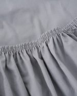 Signature Percale Solid Fitted Sheet Grey - Image 3
