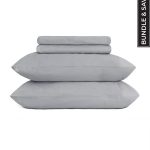 Signature Percale Solid Sheet Set Grey