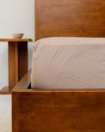 Signature Percale Solid Fitted Sheet Beige