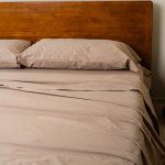 Signature Percale Solid Flat Top Sheet Beige
