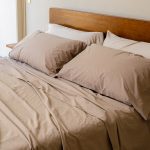 Signature Percale Solid Pillowcase Set Beige