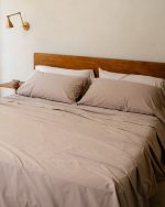 Signature Percale Solid Pillowcase Set Beige - Image 4