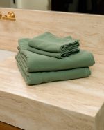 Terra Fringeless XL Bath Bundle – Hedge Green - Image 4