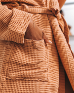 Micro Waffle Robe Beige - Image 2