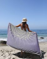 Grape Flower Mandala Beach Towel - Image 8