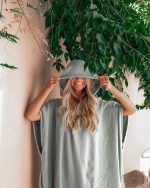 Border Classic Stripe Poncho – Red / Navy - Image 33